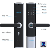 Khóa căn hộ Goman GM-SL285F (Black silver)